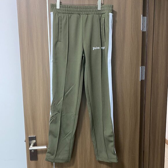 Palm Angels Green Sweatpants - Picture 1 of 5